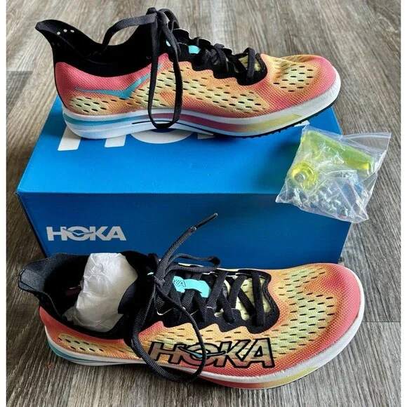 Hoka One Unisex Cielo FLYX Black Hulu Running Sneaker Shoes W 10 M 8.5 NWOT - Picture 2 of 9